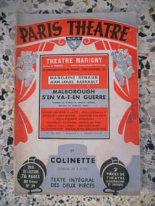 Paris-Theatre / Malborough s'en va-t-en guerre / Colinette - Texte integral des deux pieces