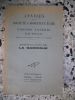 Annales de la societe d'horticulture et  d'histoire naturelle de l'Herault - La garrigue . Collectif 