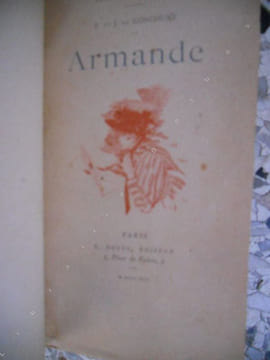 Armande - Illustrations en noir dans et hors texte de Marold . Edmond et Jules de Goncourt - Illustrations de Marold