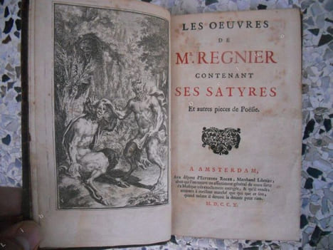 Les oeuvres de Mr Regnier contenant ses satyres et autres pieces de poesie . Mathurin Regnier