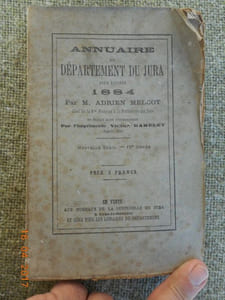 Annuaire du departement du Jura pour l'annee 1884 