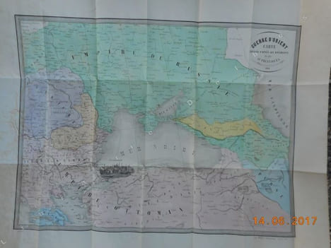 Guerre d'orient - Carte dressee d'apres les documents les plus authentiques - Mer Noire theatre de la guerre . Anonyme
