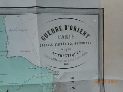 Guerre d'orient - Carte dressee d'apres les documents les plus authentiques - Mer Noire theatre de la guerre