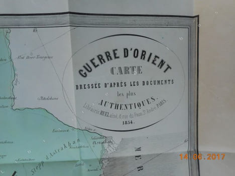 Guerre d'orient - Carte dressee d'apres les documents les plus authentiques - Mer Noire theatre de la guerre . Anonyme
