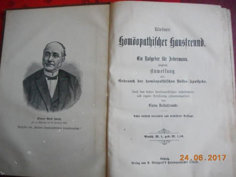 Kleiner homöopathischer Hausfreund. Ein Ratgeber für Jedermann. Zugleich Anweisung zum Gebrauch der homöopathischen Volks-Apotheke. Nach den besten ...