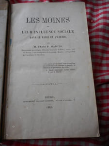 Les moines et leur influence sociale dans le passe et l'avenir 