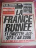 Minute - Hebdomadaire d'opposition nationale - n° 1100 - La France ruinee et endettee jusqu'a l'an 2000  . Collectif  