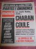 Minute - Hebdomadaire d'opposition nationale - n° 474 - Lettre ouverte au cardinal Marty - Chaban coule - La querelle de l'Action Francaise . ...