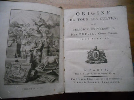 Origine de tous les Cultes, ou Religion Universelle. Dupuis