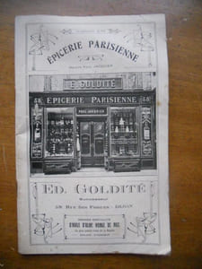Epicerie Parisienne - Ed. Goldite - 38 rue des Forges a Dijon
