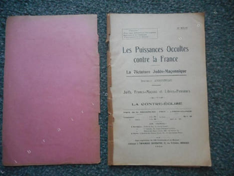 Les puissances occultes contre la France - La dictature judeo-maconnique - Juifs, francs-macons et libres-penseurs - La contre-eglise . Abbe Gratry / ...