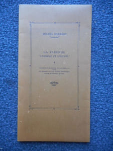 La Varende "L'Homme et L'Oeuvre" - Conference prononcee le 6 Octobre 1973.