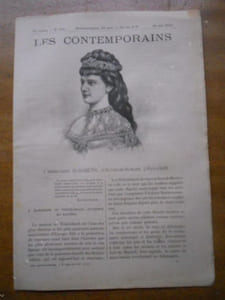 Les contemporains - 10e annee n°501 - 18 mai 1902 - L'imperatrice Elisabeth, d'Autriche-Hongrie