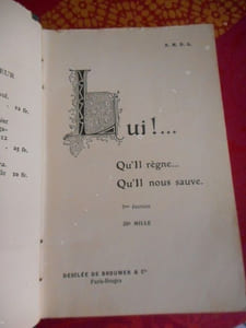 Lui !... Qu'Il regne ... Qu'Il nous sauve 