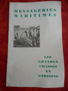 Messagerie Maritimes - Les grandes chasses en Ethiopie