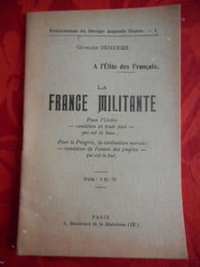 A l'elite des francais - La France militante 