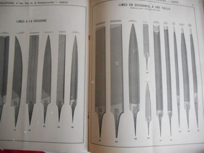 Manufacture de limes et rapes - BAILLAVOINE a Paris - Catalogue 