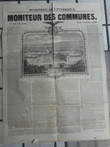 Inauguration, le 29 septembre 1859, de l'asile imperial du Vesinet pour les ouvriers convalescents .... Anonyme  