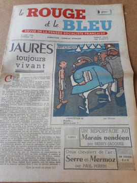 Le Rouge et le Bleu - Revue de la pensee socialiste francaise - Numero 33 - 13 juin 1942 . Collectif - Charles Spinasse