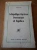 La Republique Algerienne Democratique et Populaire  . BUY Francois  