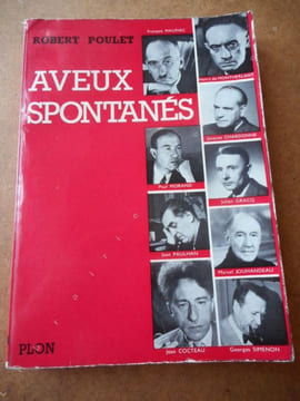 Aveux spontanes . POULET Robert 
