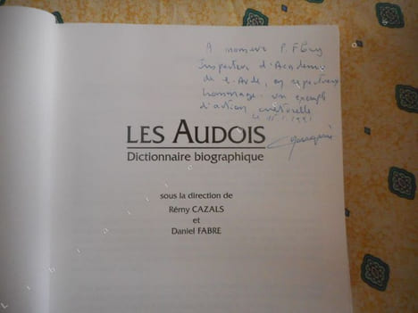Les audois - Dictionnaire biographique . Collectif - Sous la direction de Remy Cazals et Daniel Fabre