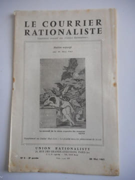 "Le courrier rationaliste" - Supplement aux "Cahiers rationalistes" - n°5 du 28 mai 1961 - Moliere expurge par Guy Fau . Collectif - FAU Guy