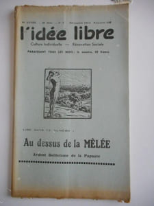 "L'idee libre" - n°9 de novembre 1959