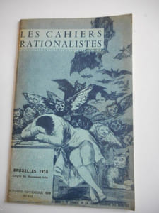 "Cahiers rationalistes" - n°182 d'octobre-novembre 1959 - Bruxelles 1958, congres des mouvements laics