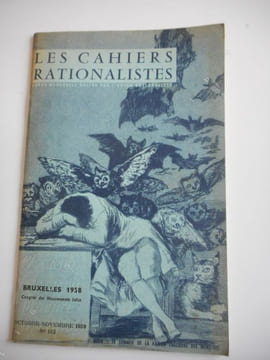 "Cahiers rationalistes" - n°182 d'octobre-novembre 1959 - Bruxelles 1958, congres des mouvements laics . Collectif