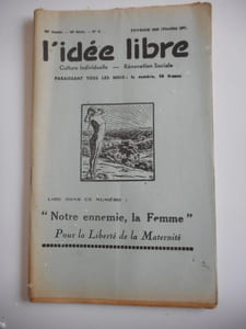 "L'idee libre" - n°2 de fevrier 1959 - "Notre ennemi, la femme" - Pour la liberte de la maternite