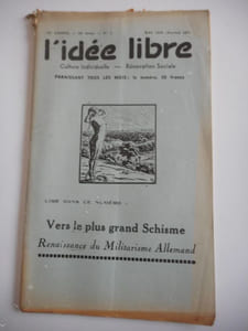 "L'idee libre" - n°5 mai 1959 - Vers le plus grand schisme - Renaissance du militarisme allemand