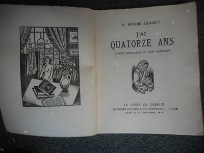 J'ai quatorze ans - 38 bois originaux de jean Lebedeff