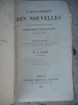 L'Heptameron des nouvelles de tres haute et illustre princesse Marguerite d'Angouleme ... - Nouvelle edition publiee d'apres le texte des manuscrits ...
