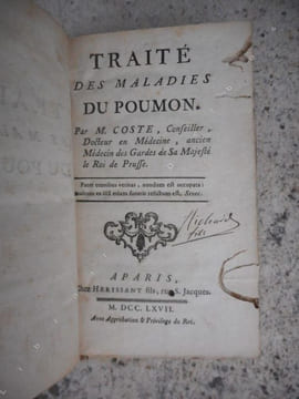 Traite des maladies du poumon . COSTE Jean Francois 