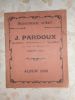 (catalogue) J. Pardoux - Clichy - Serrurerie d'art - Album 1928 . Anonyme  