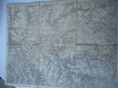 Diekirch (Luxembourg) - Ancienne carte d'état major de Diekirch et environs