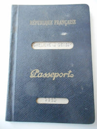 Vieux papiers - Passeport ancien 1950.
