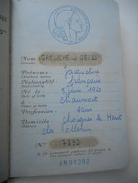 Vieux papiers - Passeport ancien 1950.