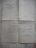 (petit ensemble de vieux papiers) Basilique de Lisieux (Calvados) 5 document demande de souscription por l'achevement de la Basilique (5eme année) . ...