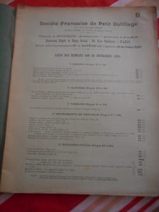 (Catalogue) Societe francaise de petit outillage - Usine à Nouzon (Ardennes) 1905