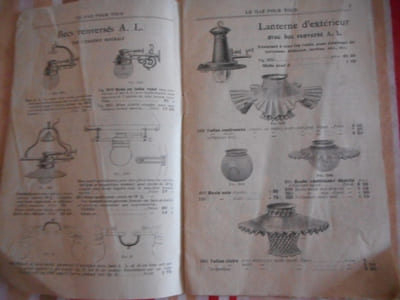 (catalogue de vente) Le gaz pour tous Incandescence par l'essence minerale 1908