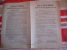 (vieux papiers) Double tract politique aux électeurs de l'Arrondissement de Chaumont . G. Dutailly / Cde Ripert / Emmanuel Barbier