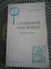 L'interiorit&eacute; sans retrait - Lectures de Plotin . Jean-Claude FRAISSE - (Plotin)
