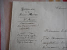 (document) Lettre manuscrite du pr&eacute;fet au pr&eacute;sident du tribunal de commerce de Chaumont, (Haute-Marne) Urbain Chatelain, 1830.. (Fargues)