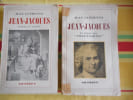 Lot de 2 livres du m&ecirc;me auteur sur le m&ecirc;me sujet -"Jean-Jacques, en marges des confessions"  et "Jean-Jacques, roman et v&eacute;rit&eacute;". Jean GUEHENNO - ...