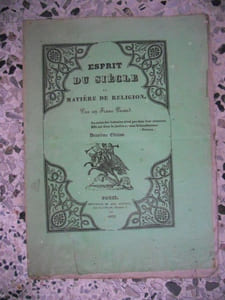 Esprit du siecle en matiere de religion par un franc picard