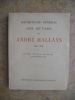 Repertoire general des oeuvres de Andre Hallays 1859-1930 - Livres, etudes, articles, conferences. Anonyme