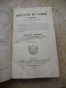 Procedure de l'ordre - Commentaire de la loi du 21 mai 1858