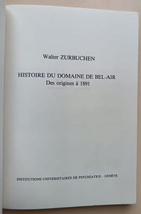 Histoire du domaine de Bel-Air des origines à 1891
